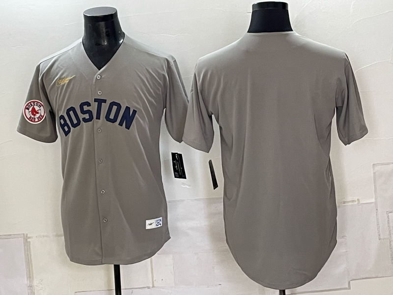 Men Boston Red Sox blank grey 2026 Nike MLB Jerseys 090709->boston red sox->MLB Jersey
